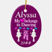 MON COEUR APPARTIENT À DANSER UN ORNEMENT PERSONNA (Devant)