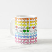 Mon Coeur Appartient À Grand-Père Mug (Devant gauche)