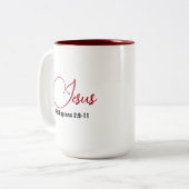 Mon Coeur Appartient À Jésus Mug (Devant gauche)