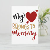 Mon coeur appartient à la carte maman (Debout devant)