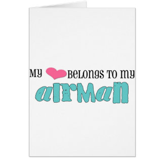 Mon coeur appartient à ma carte d'aviateur