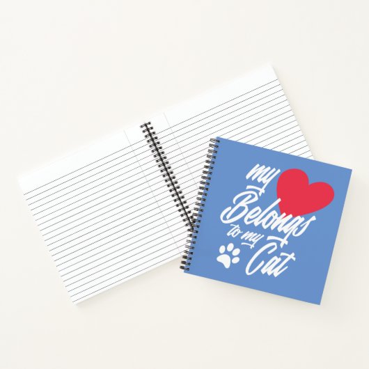 Mon coeur appartient à mon chat Valentine | Carnet (Intérieur)