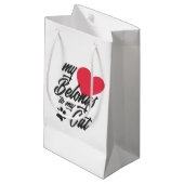 Mon coeur appartient à mon chat Valentine | Sac Ca (Devant Angle)