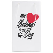 Mon coeur appartient à mon chien Valentine | Sac C (Dos)