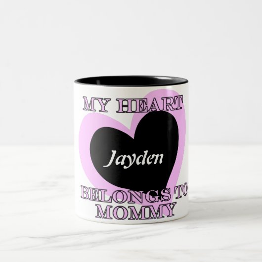 Mon coeur appartient dans la tasse de café de (Centre)