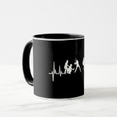Mon Coeur bat Pour La Mug De Baseball (Devant gauche)