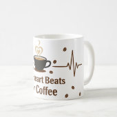 Mon cœur bat pour un mug à café (Devant droit)
