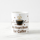 Mon cœur bat pour un mug à café (Centre)