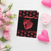 Mon Coeur Doux Rouge brillant Carte de remerciemen