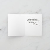 Mon Coeur Est Avec Vous Carte De Note (Intérieur)