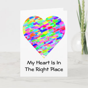 Mon coeur est dans la bonne place Carte Saint Vale