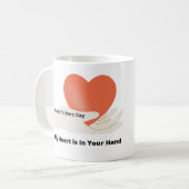Mon coeur est entre vos mains sur une Mug (Devant gauche)