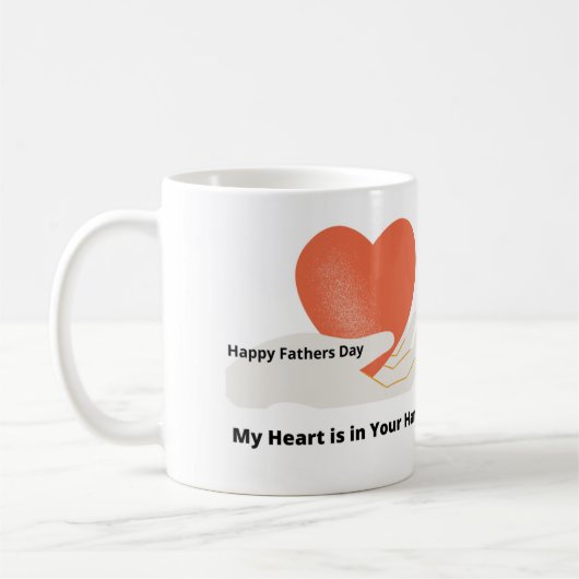 Mon coeur est entre vos mains sur une Mug (Gauche)