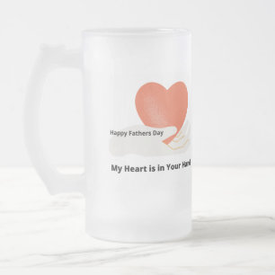 Mon coeur est entre vos mains sur une Mug de bière