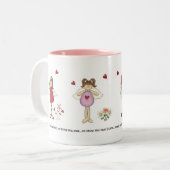 Mon coeur est toujours là tasse d'anges (Devant gauche)