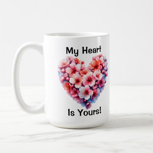Mon coeur est votre Mug (Gauche)