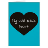 Mon coeur noir froid fond pour vous (Devant)