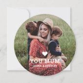 MON COEUR VOUS AIME MUM MÈRE Fête des Mères Carte  (Devant)