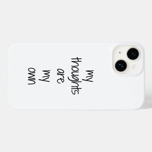 Mon coque iphone de pensées (Verso (horizontal))