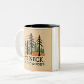 Mon cou de la Mug de café Woods (Deux tonalités) (Devant gauche)