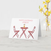 *MON COUSIN* TEMPS DE CÉLÉBRER VOTRE CARTE D'ANNIV (Fleur jaune)