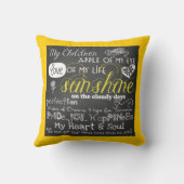 Mon coussin d'amour et d'inspiration d'enfants (Verso)
