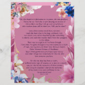 Mon dévouement maman papier personnalisé (Devant / Derrière)