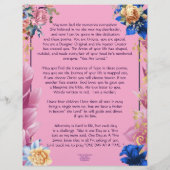 Mon dévouement maman papier personnalisé (Dos)