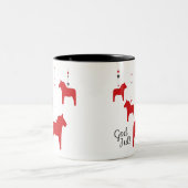 Mon Dieu ! Dala Horse Mug à café à deux tons (Centre)