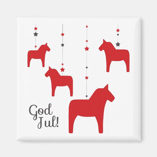 Mon Dieu ! Magnet Dala Horse (Devant)