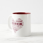 Mon Dieu m'AIME - 11 oz Mug (Devant gauche)