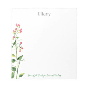 Mon Dieu, merci le Bloc-notes floral