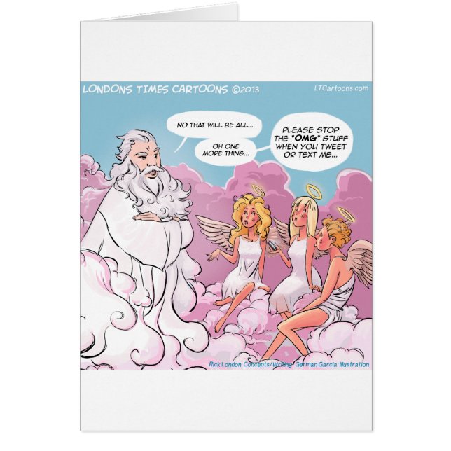 Mon dieu (OMG) Textes d'anges drôles (Devant)