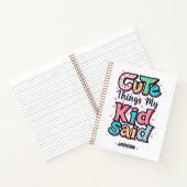 Mon Enfant A Dit Des Choses Mignonnes Carnet Perso (Intérieur)