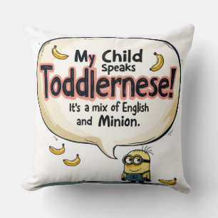 Mon Enfant Parle "Langage de Tout-Petit" Coussin D