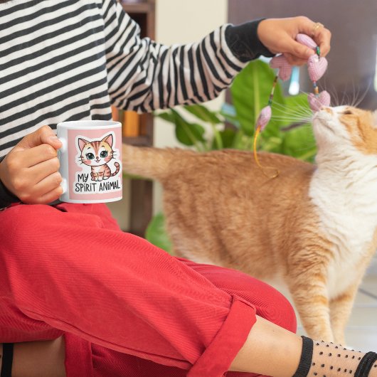 Mon Esprit Animal Chat Mug