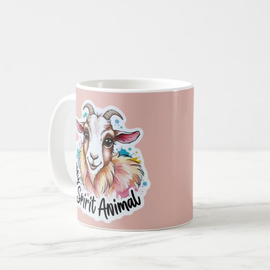 Mon Esprit Animal Chèvre Mug (Devant gauche)