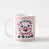 Mon Esprit Animal Cochon Mug (Gauche)