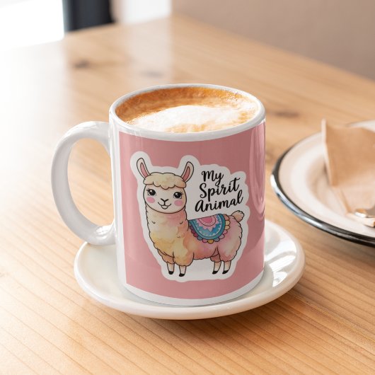 Mon Esprit Animal Llama Mug