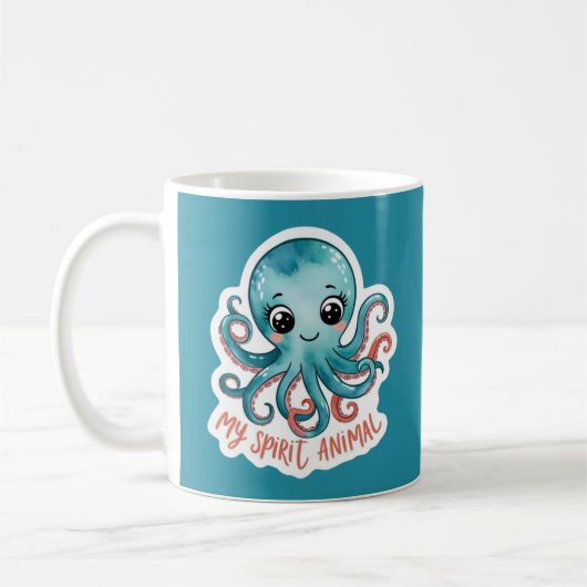 Mon Esprit Animal Octopus Mug (Gauche)