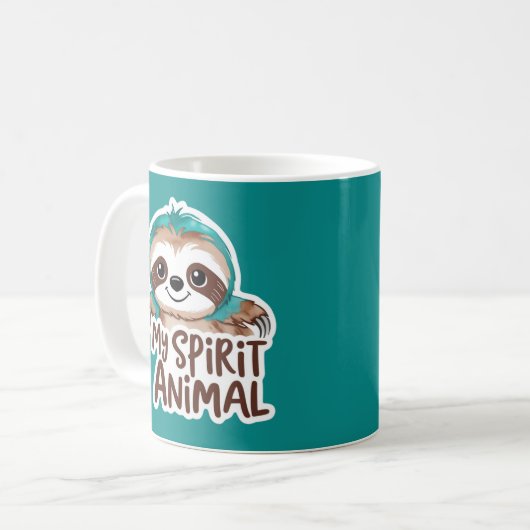 Mon esprit animal Sloth Mug (Devant gauche)