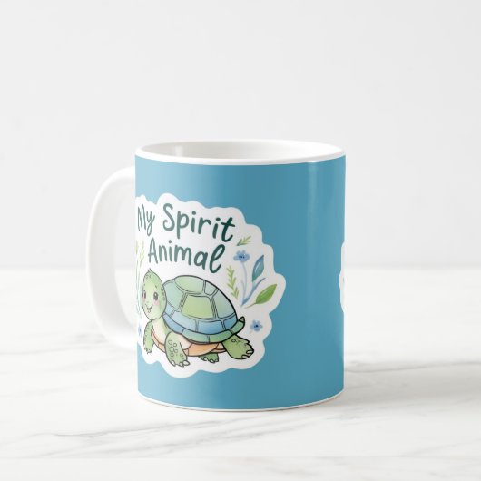 Mon esprit Mug de tortue animale (Devant gauche)