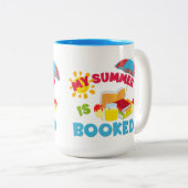 Mon Été Est Réservé Mug De Café À Deux Tons (Devant droit)