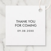 Mon étiquette cadeau de miel, étiquette de Mariage (Dos)