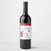 Mon Étiquette de vin cadeau Eléphant blanc (Devant)