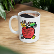 Mon Étudiant Favori M'A Donné Ce Cadeau De Mug Ens