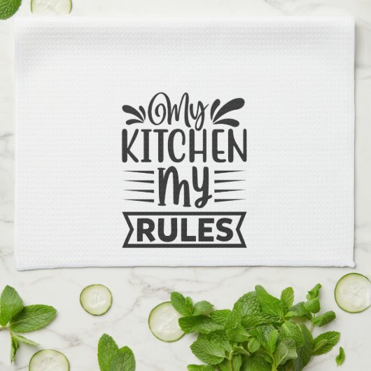 Mon Évier Mes Règles Torchons de Cuisine Conservat (Plié)