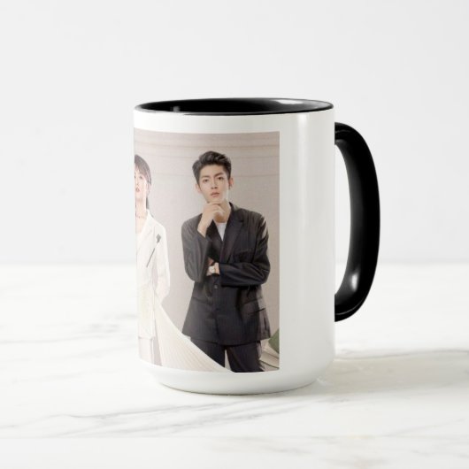 Mon fille kdrama caractères Mug (Devant droit)