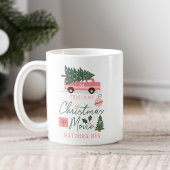 Mon film de Noël regarder Mug Rose Retro Van