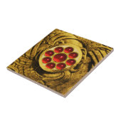 MON GEM rood Tegeltje (Zijkant)